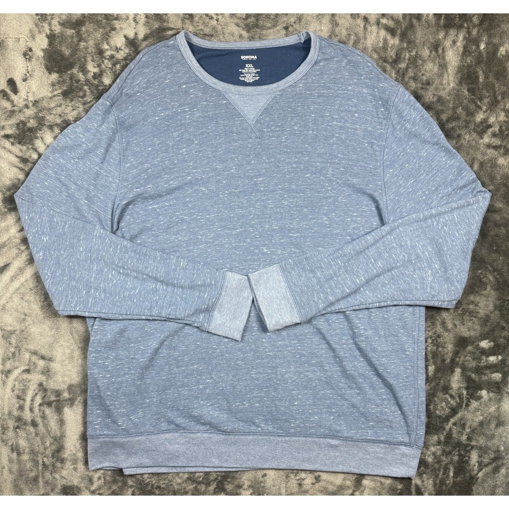 Sonoma Mens Xxl Blue Pullover Sweater